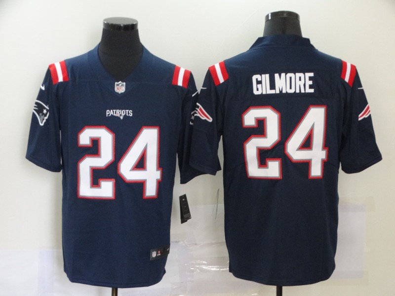 Men's New England Patriots Stephon Gilmore #24 Navy Jersey